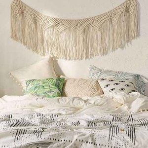 Urban Outfitters Cream Macrame Wall Hanging
